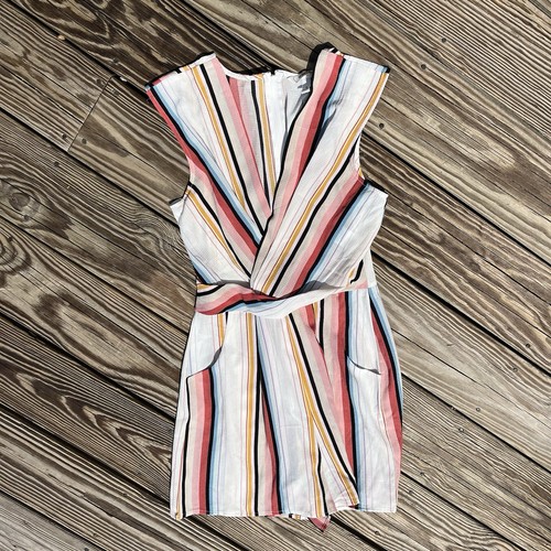 Speechless Junior Surplice gestreifter Strampler natur Größe Small - Bild 1 von 4