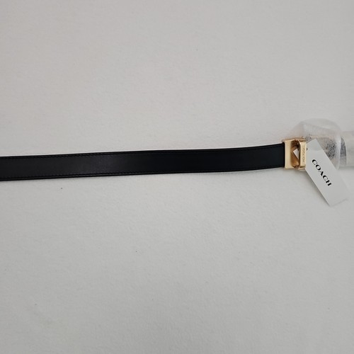 Coach Classic Buckle Cut To Size Reversible Belt 25 Mm Black CF269 MSRP $150 - Picture 3 of 6