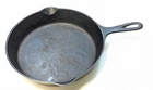 Griswold #7 Cast Iron Skillet 701E SBL Small Block Logo Tear Drop Handle 1940s