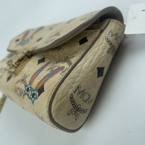 MCM Beige Rabbit Chain Shoulder Bag - Picture 5 of 9