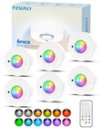 6 Pack Under Cabinet Lighting,Puck Lights with Remote,1200mAh Battery Operate...