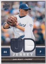 Jake Peavy 2008 Upper Deck #UD-JP UD Game Jersey San Diego Padres