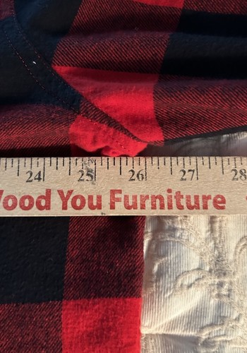 Camisa de franela revestida roja y negra Sonoma para hombre - Imagen 6 de 7