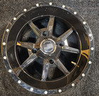 (QTY 1) Frontline All-Terrain 8 Spoke Gloss Black ATV/UTV Wheel Rim 14x7 4x137