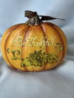 Fall Give Thanks Pumpkin Resin Table Centerpiece Thanksgiving Fall Autumn Decor
