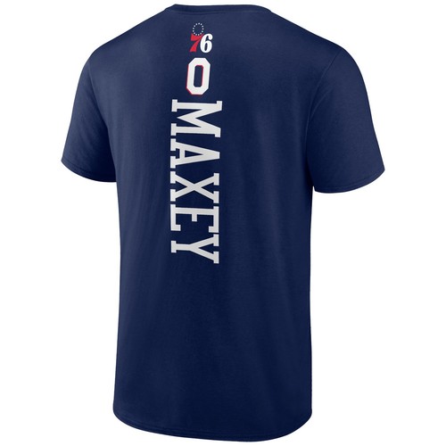 Men's Tyrese Maxey Navy Philadelphia 76ers Playmaker T-Shirt - Bild 3 von 3