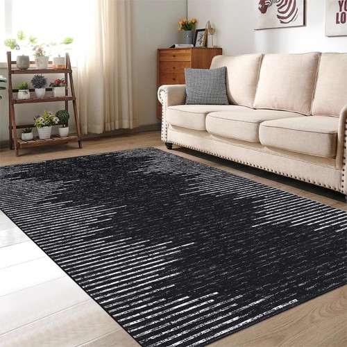 Washable Rug 5x7 Rugs Modern Geometric Area Rug Machine Washable Rugs Bedroom... - Picture 7 of 8