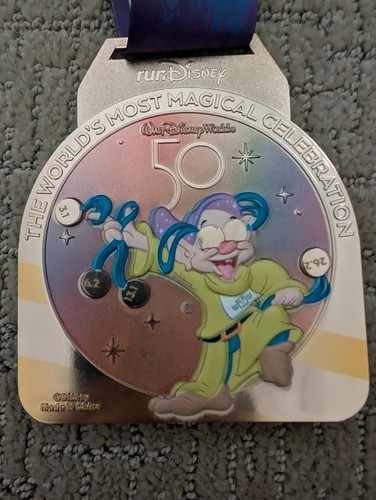 2022 RunDisney Marathon ALL MEDALS! Disney World 50th Anniversary Medal Set - Picture 13 of 13