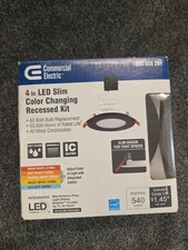 Commercial Electric Slim 4 in. Led Color Changing Recessed Kit ￼