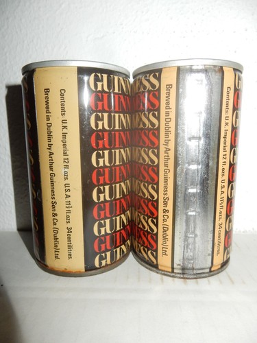 2 Vintage 1970 GUINNESS Crimped Steel Bierdosen aus ENGLAND (34cl) leer!! - Bild 3 von 5