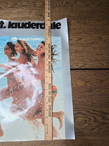 Eastern Airlines Ft. Lauderdale Beach Bikini Vintage Reise Werbung Werbung Poster - Bild 8 von 12