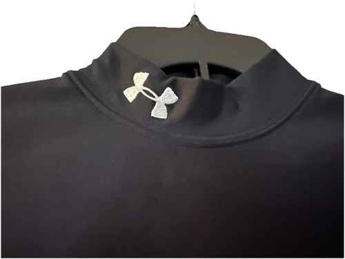 Under Armour Long Sleeve Fitted BLACK Compression Shirt YXL Youth XL - Picture 3 of 7