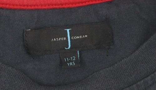 Jasper Conran Boys Blue Graphic Long Sleeve T-Shirt 11-12Y - Picture 3 of 12