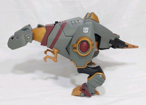 Transformers Animated Voyager Class Grimlock (2008) Dinobot Figure 100% Complete - Picture 2 of 16