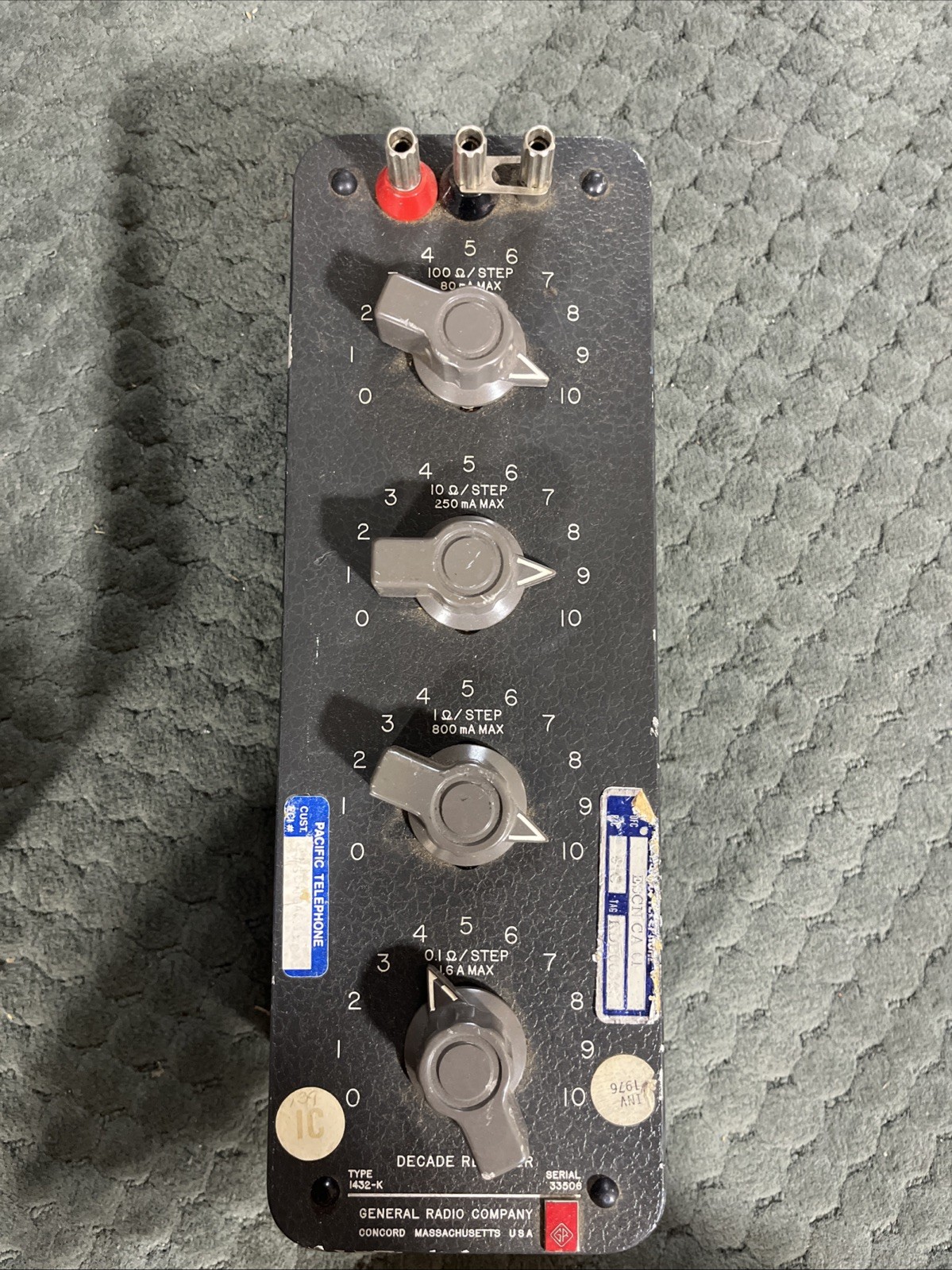 General Radio Company Decade Resistor Type 1432-K