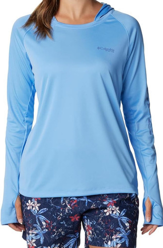 Columbia Tidal Tee Hoodie, Blue Macaw Jade Lime Logo (Medium/X-Large) - Bild 1 von 11
