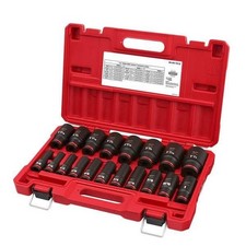 MILWAUKEE 49-66-7012 1/2" Drive Impact Socket Set-19pc SAE Deep 6-Point Steel US