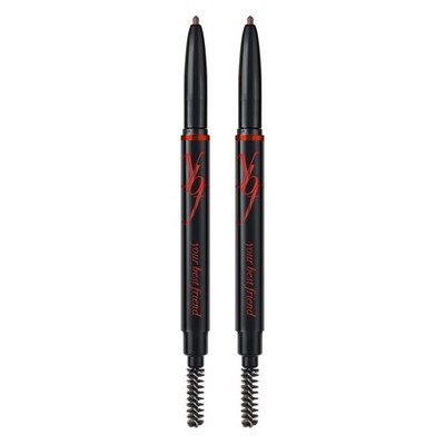 Beauty Eyebrow Pencil - Universal Automatic Brow Pencil With Spoolie Brush - ...
