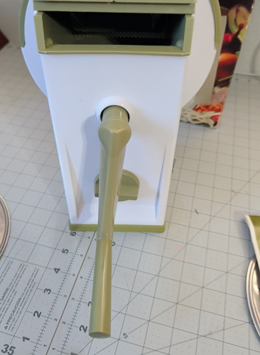 VINTAGE POPEIL KÜCHE MAGIER GERÄT LEBENSMITTEL SCHNEIDER SCHNEIDER MIT HANDBUCH UND BOX - Bild 6 von 7