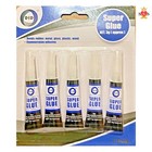 Super Glue Strong Bond Adhesive Glass Plastic Wood Rubber 3g ~ 1 pack Of 5 PCS