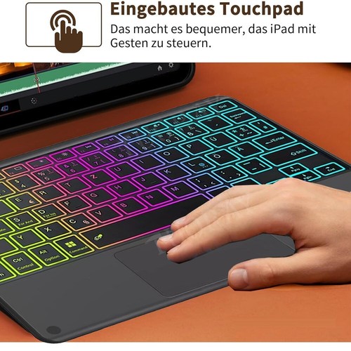 Leder Hülle Für Samsung Galaxy Tab S10 Lite/ S10 FE 2025 Bluetooth Tastatur Maus - Bild 114 von 185