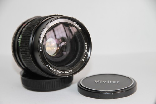 Vivitar 35mm f/1.9 Wide Angle Prime Lens. Olympus OM Mount. OM1 OM2 OM10 Camera