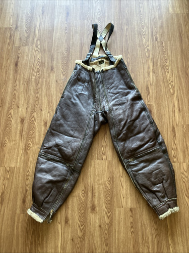 WW11 1940's US Army Air Force Shearling Flight Pants Trouser Size 38 R - Picture 1 of 19