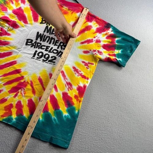 Vintage Lithuania Olympics Basketball T Shirt Large Liquid Blue Grateful Dead 92 - Picture 14 of 21