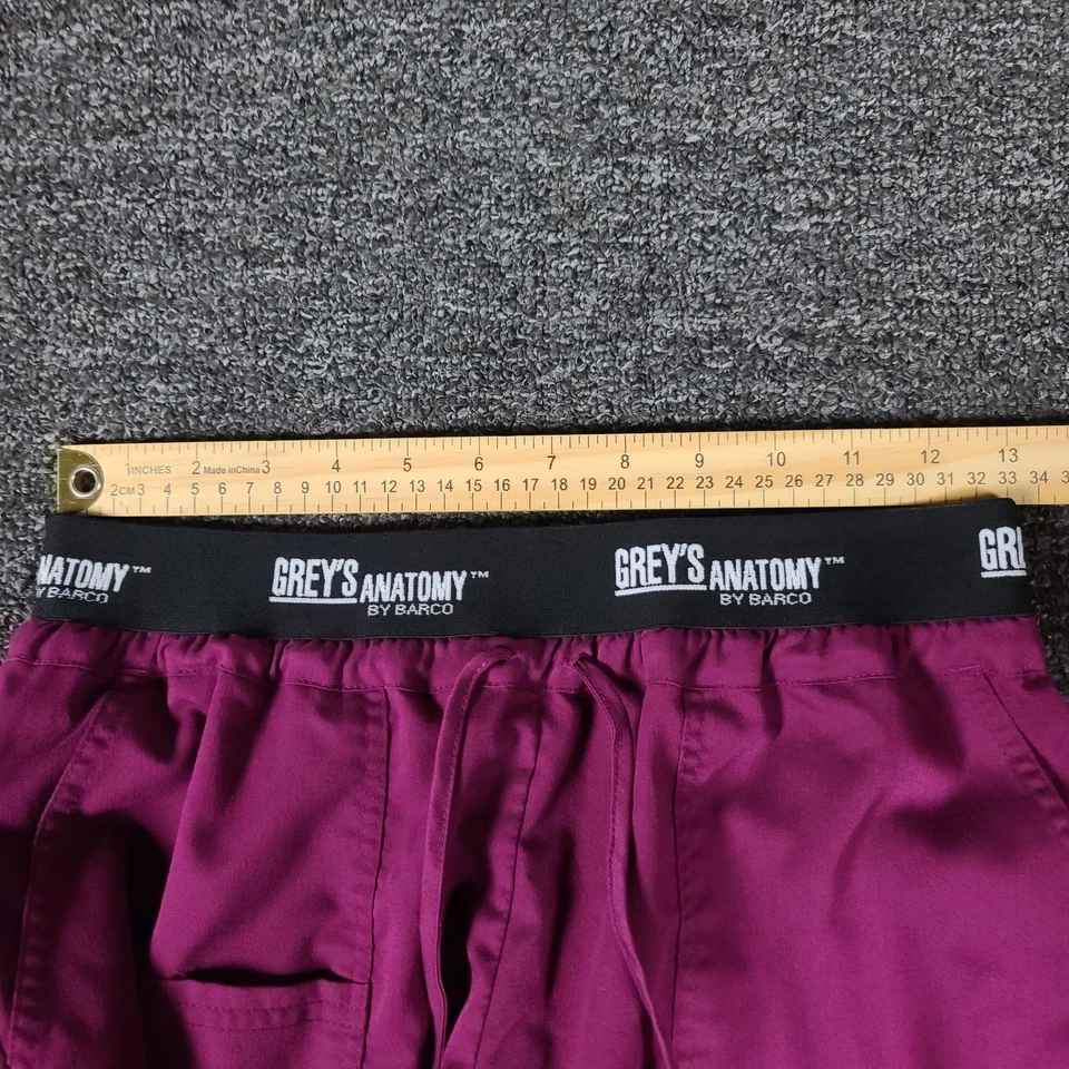 Pantalones Médicos Greys Anatomy Para Mujer Pequeños Púrpura Elastizados Activos Foto 4 de 4