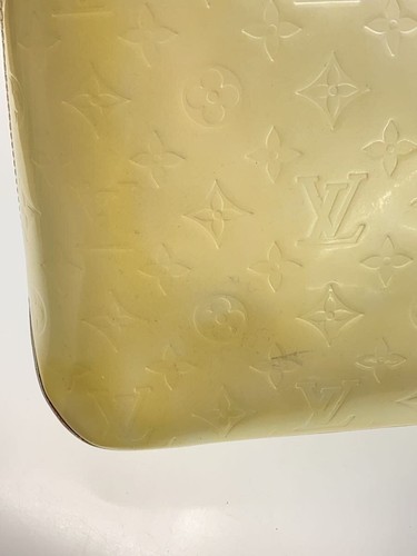 LOUIS VUITTON Tote Bag Brentwood_Monogram Verni_WHT Enamel White Used - Picture 8 of 9