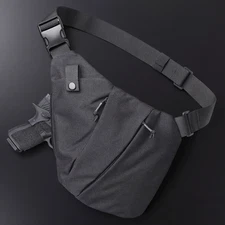 Tactical Shoulder Sling Pistol Pouch Concealed Carry Gun Holster Chest Pack Bag