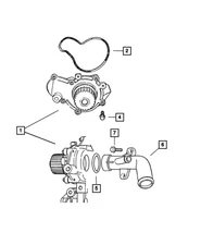 Genuine Mopar Water Pump 4694307AF