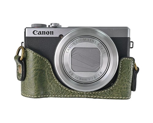 PU Leather Camera Bag Case Cover Shell for Canon PowerShot G7 X Mark III G7X3 - Picture 9 of 66