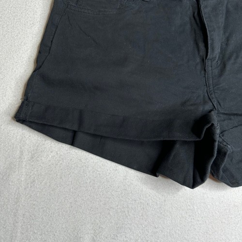 H&M schwarze Jeansshorts Damengröße 12 Bündchen Freizeit Sommer - Bild 2 von 8