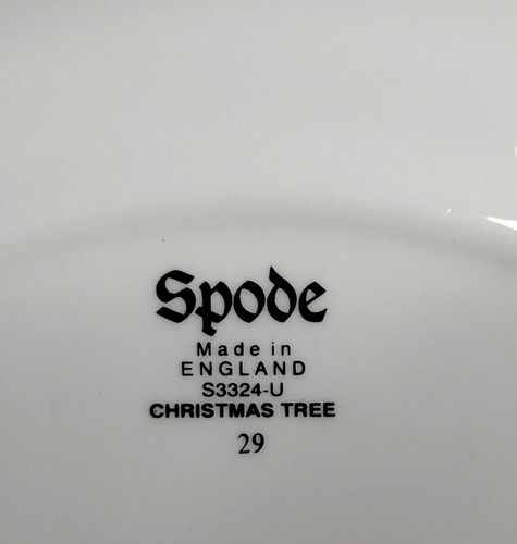 Vintage SPODE Christmas Tree Double Tier Tray in Original Box - Picture 6 of 17