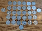 Mixed Date Washingon Quarters. 33 coins, dates in description 90% Silver