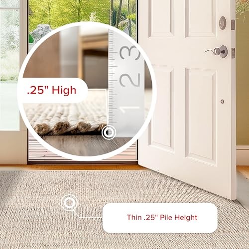 2x6 Elfriede Jute & Cotton Hand Woven Area Rug, Natural, Solid Rustic - Picture 7 of 7