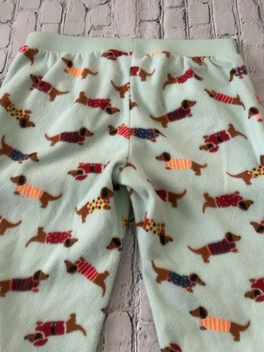 Old Navy Youth Girls Large 12/14 Fleece Pajama Pants Dachshund Dogs - Picture 7 of 8