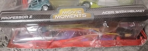 DISNEY PIXAR CARS 2 TWIN PACK - PROFESSOR Z / MOVIE MOMENTS / ACER WITH HELMET - Picture 3 of 4