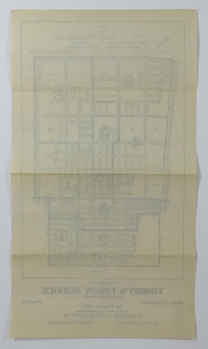 San Fernando Los Angeles CA Map Union 76 Triton Oil Tommy's Gas Station 1930s - Picture 6 of 6