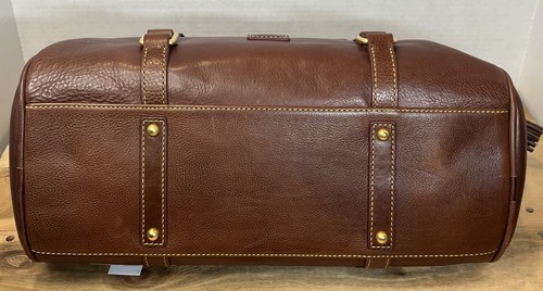 Dooney & Bourke Florentine Leather Satchel Bag Chestnut Large 8L940 CS New - Picture 6 of 15