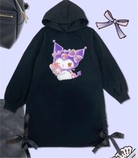 Kuromi Hoodie size M Long Sleeve Chest:31.1-34.25" Pullover Polyester/Cotton