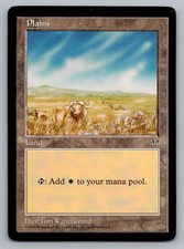 Plains (Buffalo) Vintage MTG Magic the Gathering L Mirage  LP
