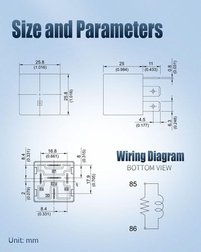 Song Chuan 896H-1CH-D1SW Relè per auto 12VDC resistente alle intemperie 50A / 30A SPDT - Foto 9 di 10