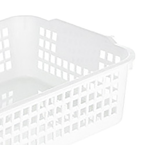 Desktop Storage Basket Space Saving Handle Rectangular Stackable Hollow Storage - Picture 8 of 12