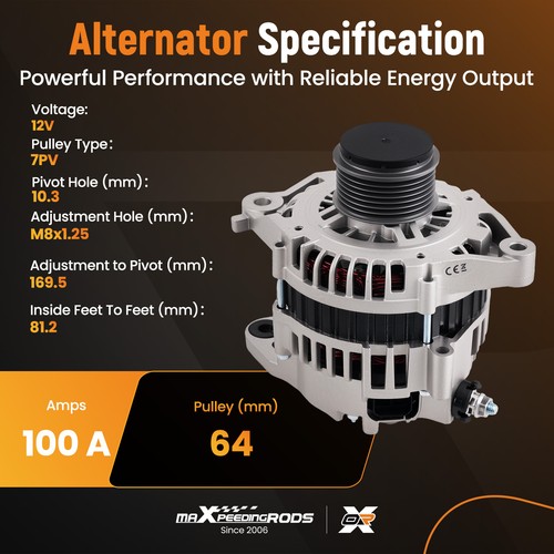 Alternator For Nissan Terrano R50 engine ZD30DD 3.0L diesel 2000-2002 LR190-752 - Picture 5 of 19