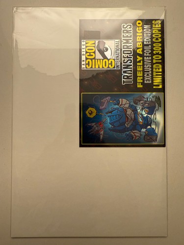 2025 SDCC Imagen Exclusiva COMIC TRANSFORMERS #22 FREE ABRIGO Cubierta de Lámina - Imagen 2 de 2