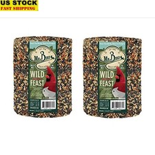 Wild Bird Seed Blend 2-Pack 4lb Cylinders Pecans Sunflower Millet Feed New 7.32 per gallon