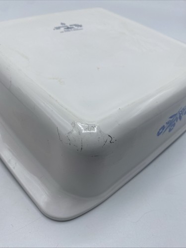 Plato para hornear vintage Corning Ware azul aciano P-322 2 qt. 8x8x2 - Imagen 4 de 7