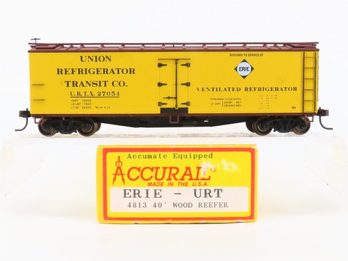 Frigorífico de madera escala HO Accurail 4813 URTX Union / ERIE 40' #27054 - mejorado | Zustand: Used